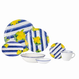 Hermia 58KKT000126 Juego de Desayuno de Porcelana de 26 Piezas para Lujo y Elegancia en Cada Comida